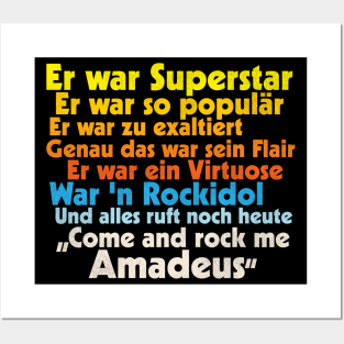 Rock Me Amadeus Falco Lyrics Posters and Art